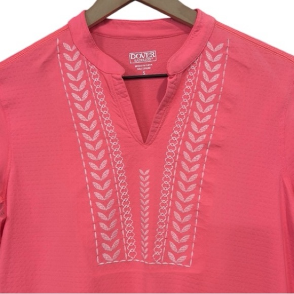 Dover Saddlery CoolBlast 100 Ladies Notch-V Long Sleeve Top Siesta/White Small - Picture 7 of 13